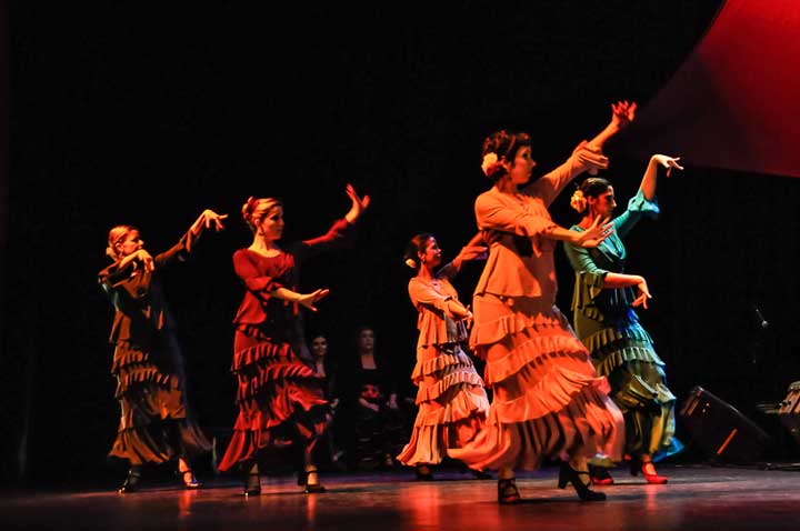 Show de Flamenco La Argentina da Cuadra Flamenca da apresentao realizada no Club Athletico Paulistano em 2012. Foto: Osmar Fermozelli