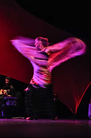 Show de Flamenco La Argentina da Cuadra Flamenca da apresentao realizada no Club Athletico Paulistano em 2012. Foto: Osmar Fermozelli
