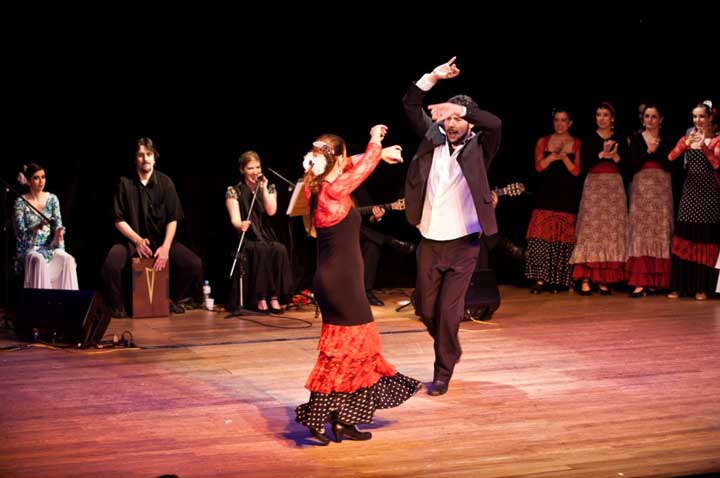 Show de Flamenco La Tasca da Cuadra Flamenca realizada no Teatro Folha em 2011. Vera Alejandra. Foto: Pedro Napolitanos Prata