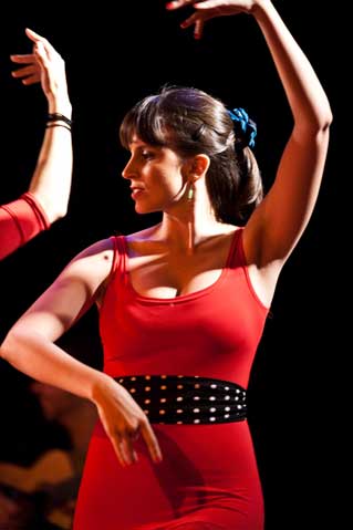 Show de Flamenco La Tasca da Cuadra Flamenca realizada no Teatro Folha em 2011. Vera Alejandra. Foto: Pedro Napolitanos Prata