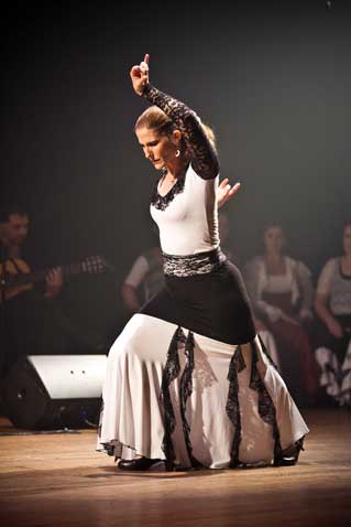 Show de Flamenco La Tasca da Cuadra Flamenca realizada no Teatro Folha em 2011. Vera Alejandra. Foto: Pedro Napolitanos Prata