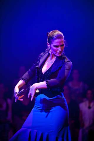 Show de Flamenco La Tasca da Cuadra Flamenca realizada no Teatro Folha em 2011. Vera Alejandra. Foto: Pedro Napolitanos Prata